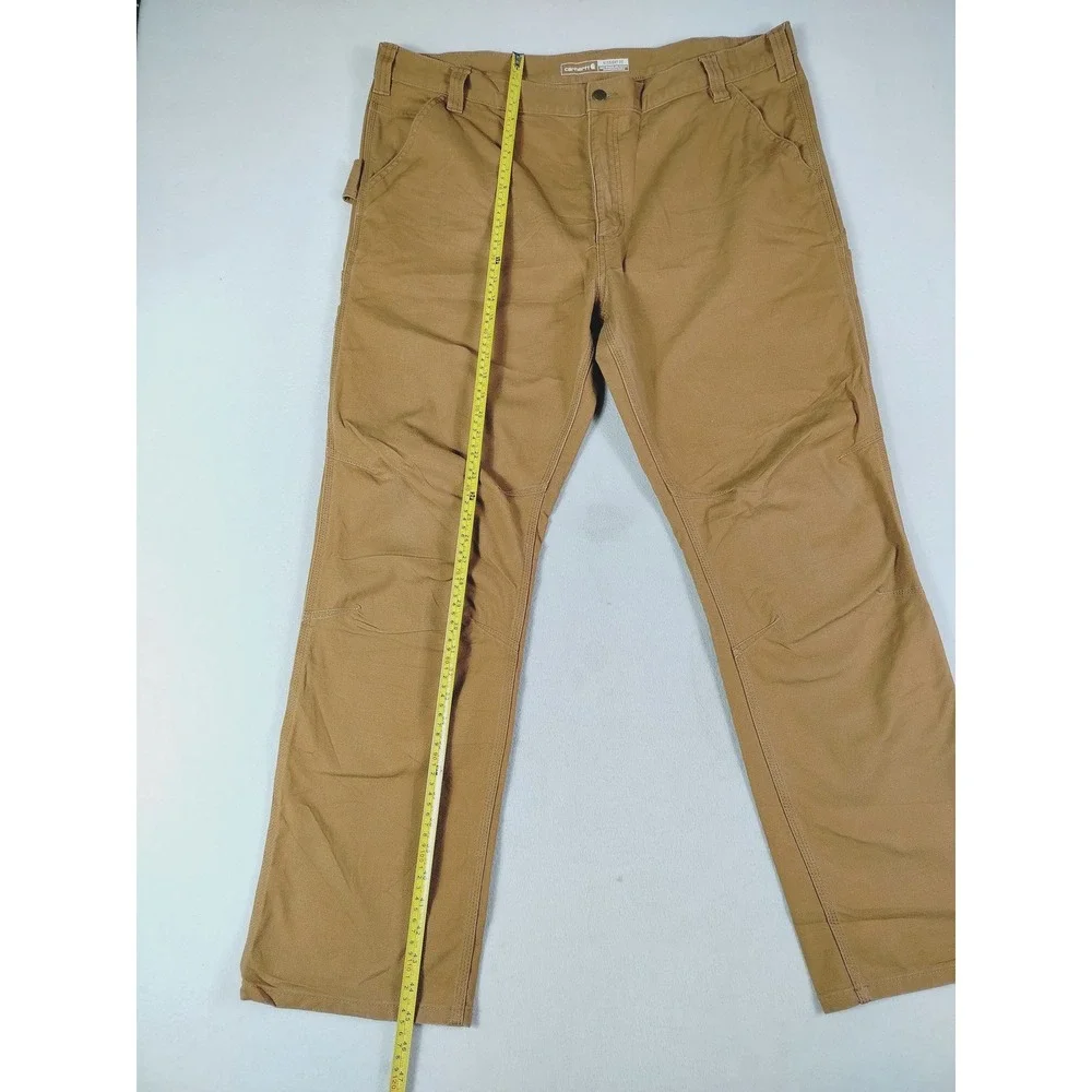 Carhartt Pants Mens 42 Brown Rugged Flex Duck Utility Straight Fit‎ Work Wear